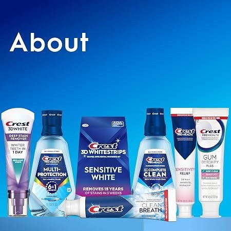Crest Oral Care for Whiter Teeth, Cavity Protection and Everyday Freshness at Home Crest Flagship Store